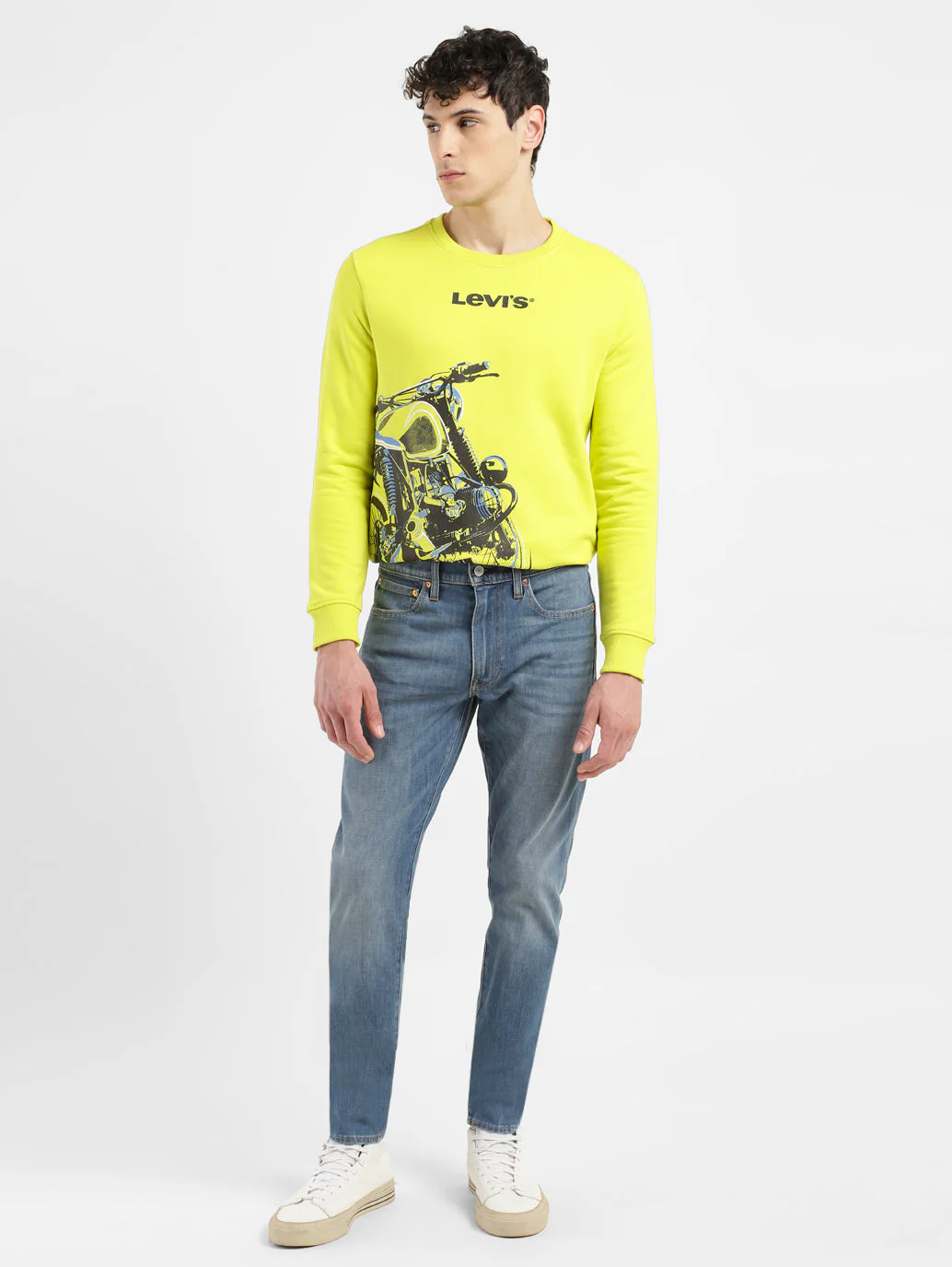 Men's 512 Blue Slim Tapered Fit Mid Rise Jeans