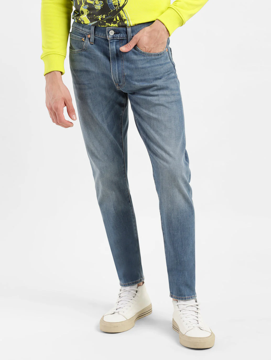 Men's 512 Blue Slim Tapered Fit Mid Rise Jeans - Image 2