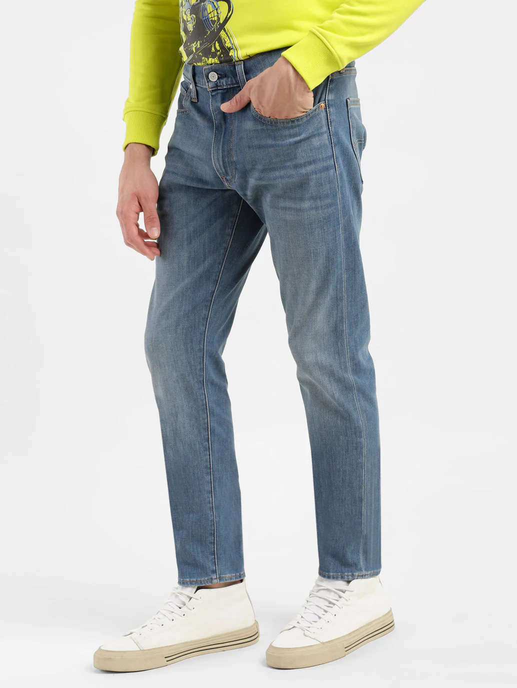 Men's 512 Blue Slim Tapered Fit Mid Rise Jeans - Image 5