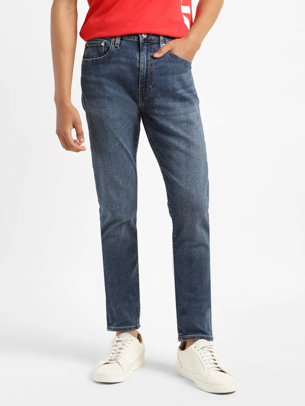 Men's 512 Blue Slim Tapered Fit Mid Rise Jeans - Image 2
