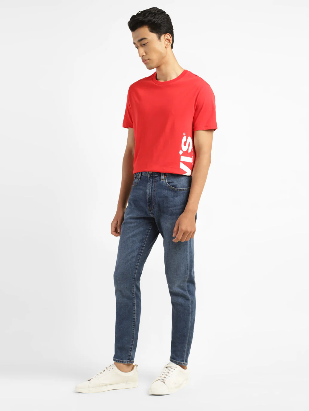 Men's 512 Blue Slim Tapered Fit Mid Rise Jeans - Image 8