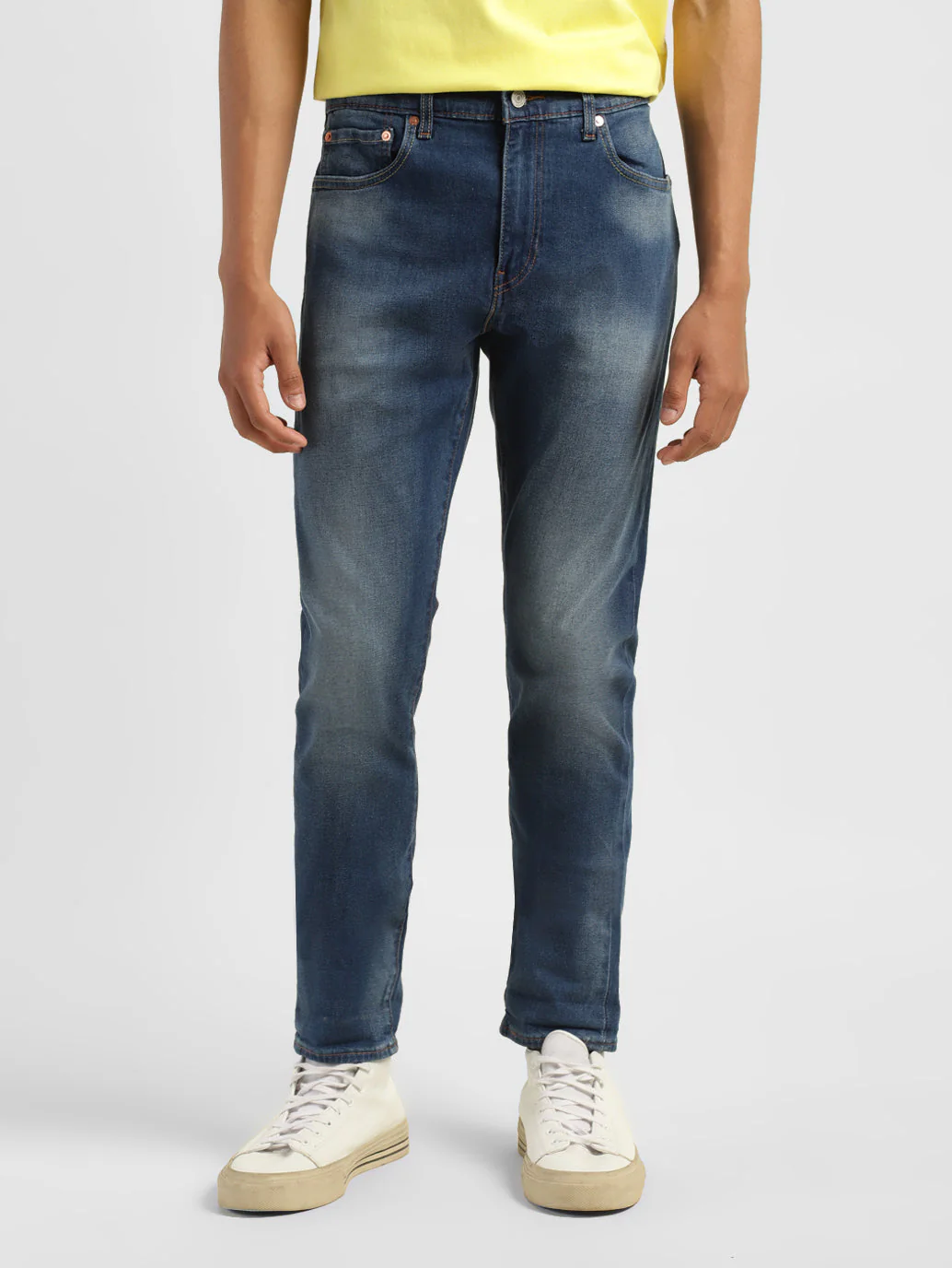 Men's 512 Blue Slim Tapered Fit Mid Rise Jeans