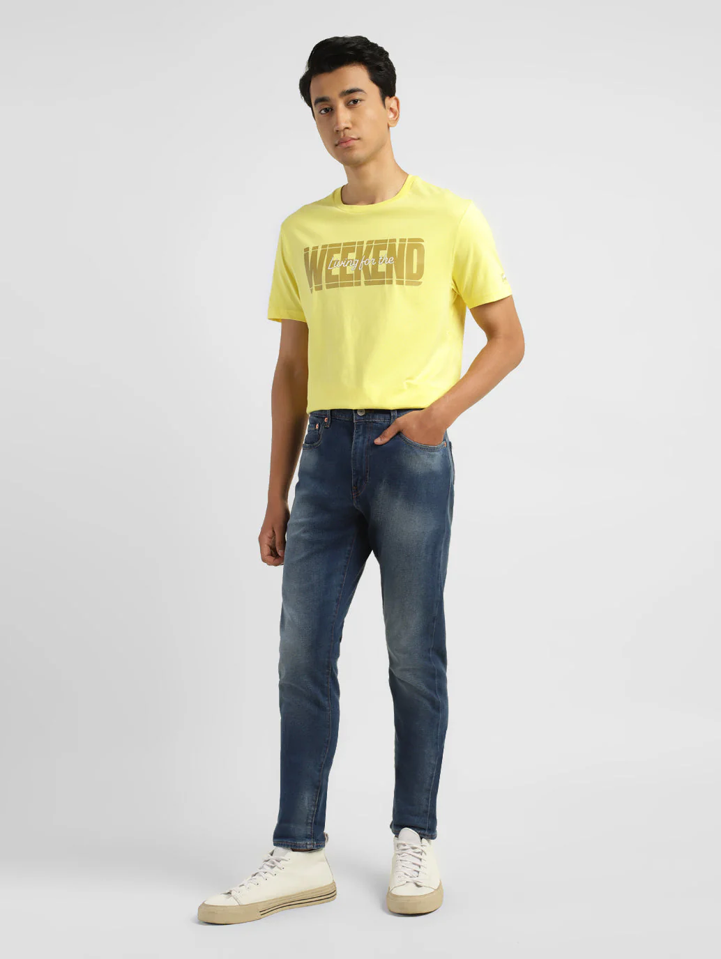 Men's 512 Blue Slim Tapered Fit Mid Rise Jeans - Image 8