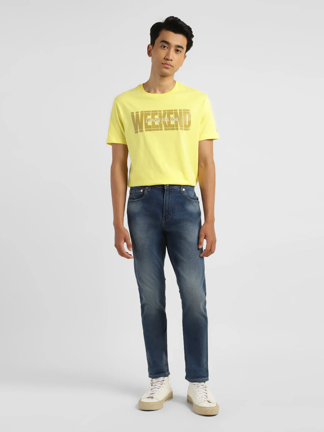 Men's 512 Blue Slim Tapered Fit Mid Rise Jeans - Image 9