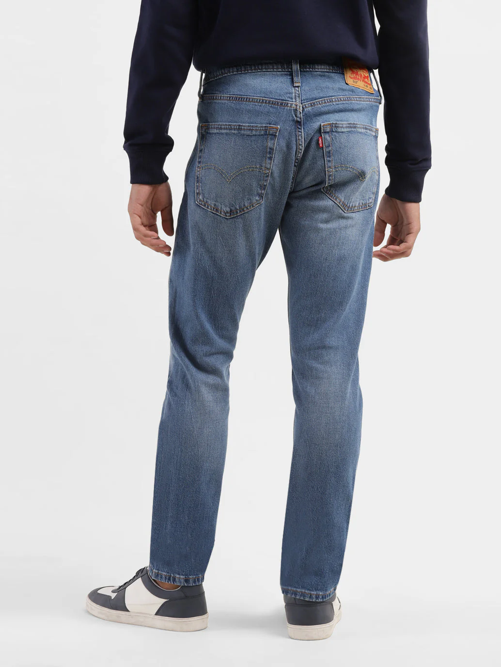 Men's 512 Blue Slim Tapered Fit Mid Rise Jeans - Image 3