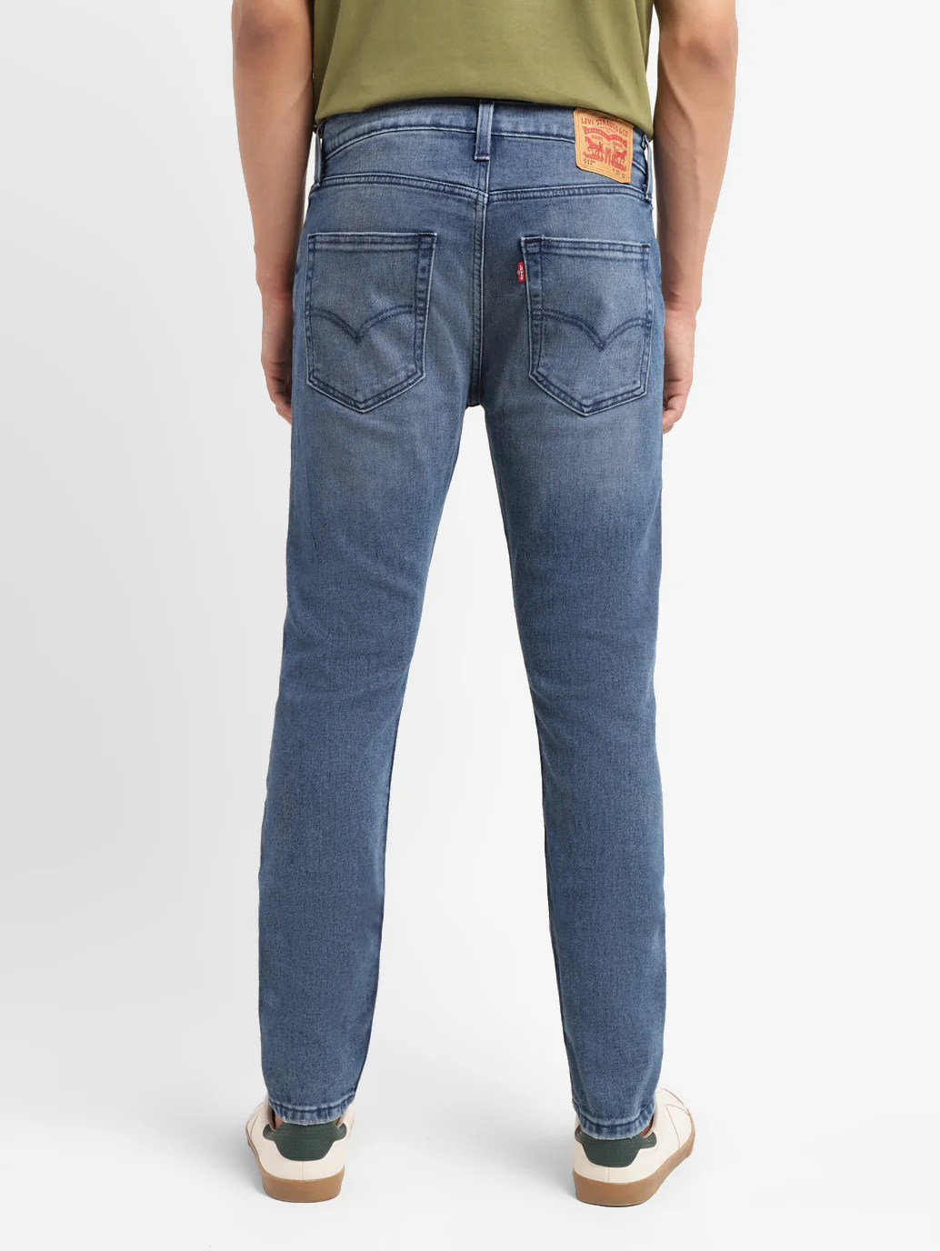 Men's 512 Blue Slim Tapered Fit Mid Rise Jeans - Image 3