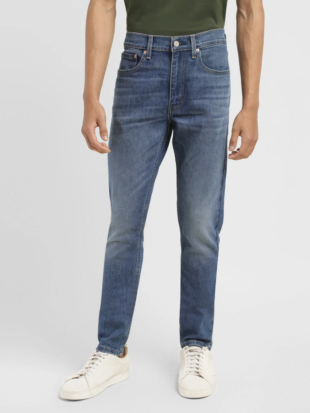 Men's 512 Blue Slim Tapered Fit Mid Rise Jeans - Image 2