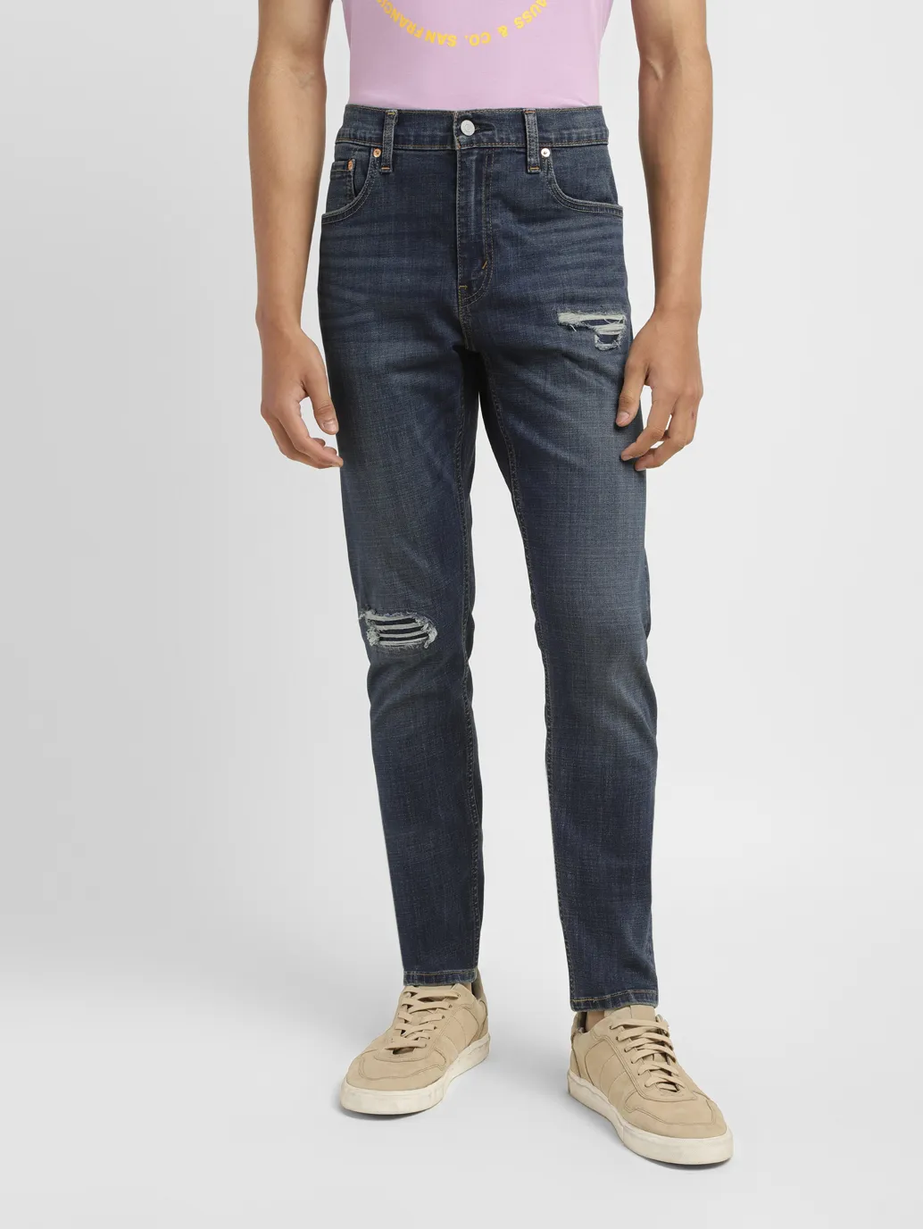 Men's 512 Blue Slim Tapered Fit Mid Rise Jeans - Image 2