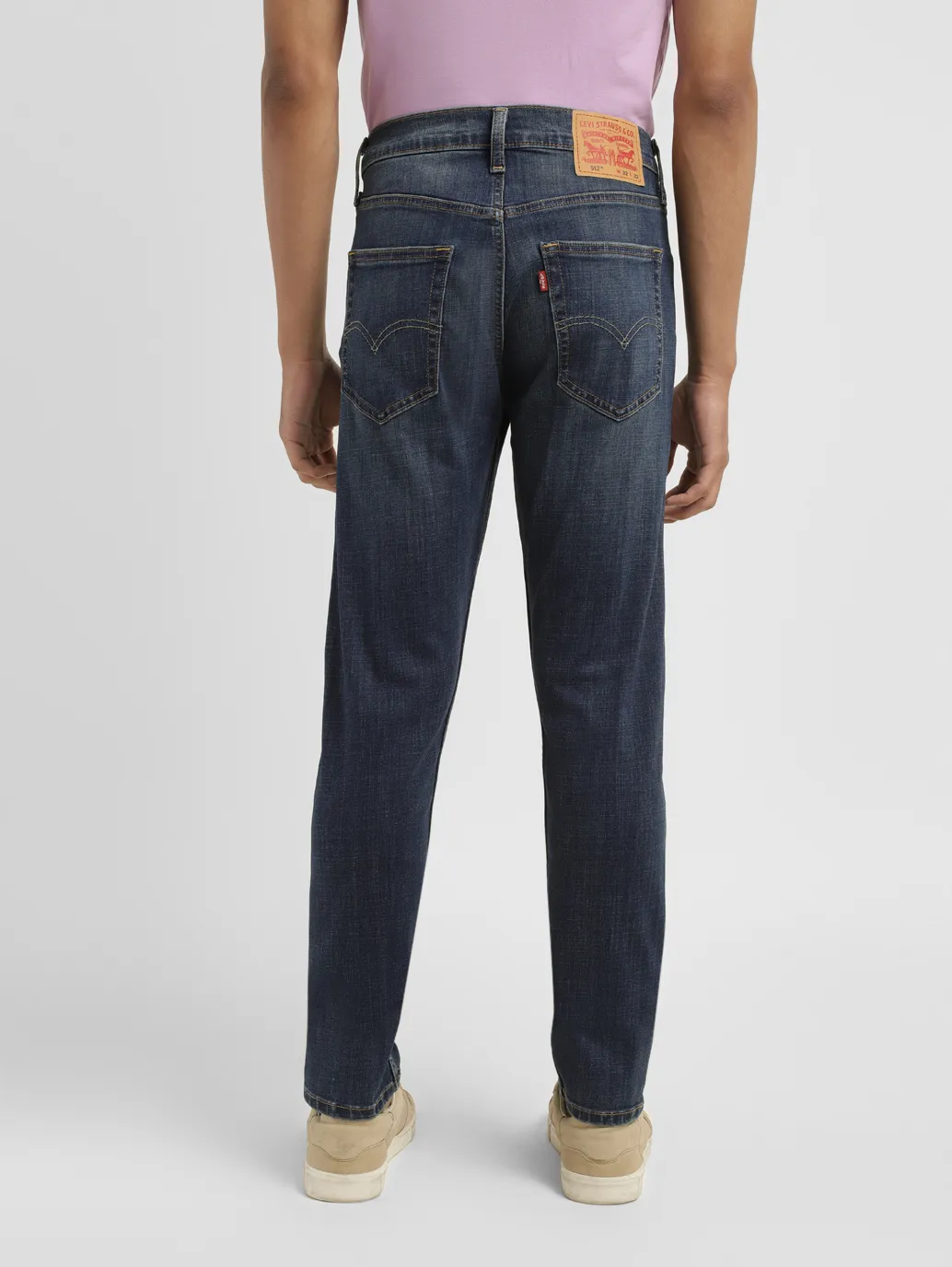 Men's 512 Blue Slim Tapered Fit Mid Rise Jeans - Image 3