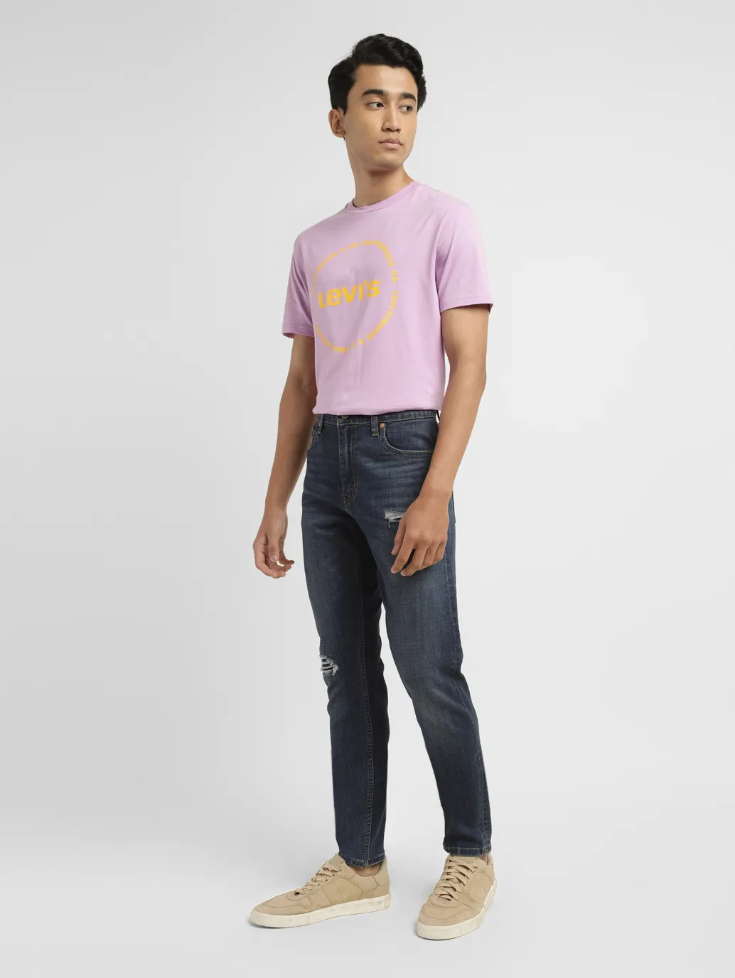Men's 512 Blue Slim Tapered Fit Mid Rise Jeans - Image 8