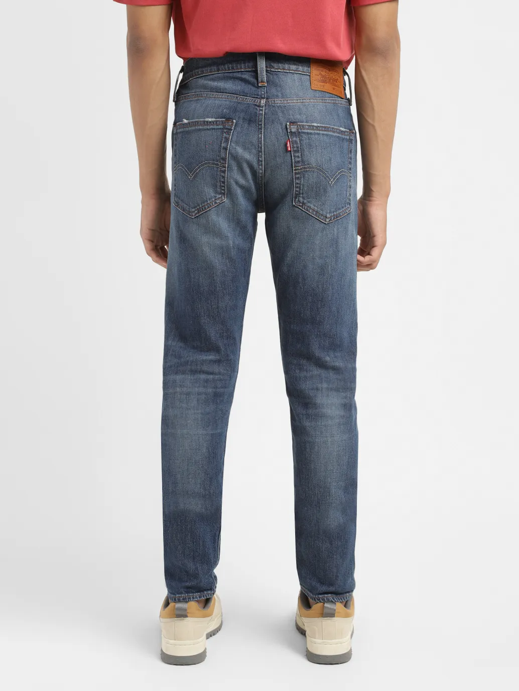 Men's 512 Blue Slim Tapered Fit Mid Rise Jeans - Image 3