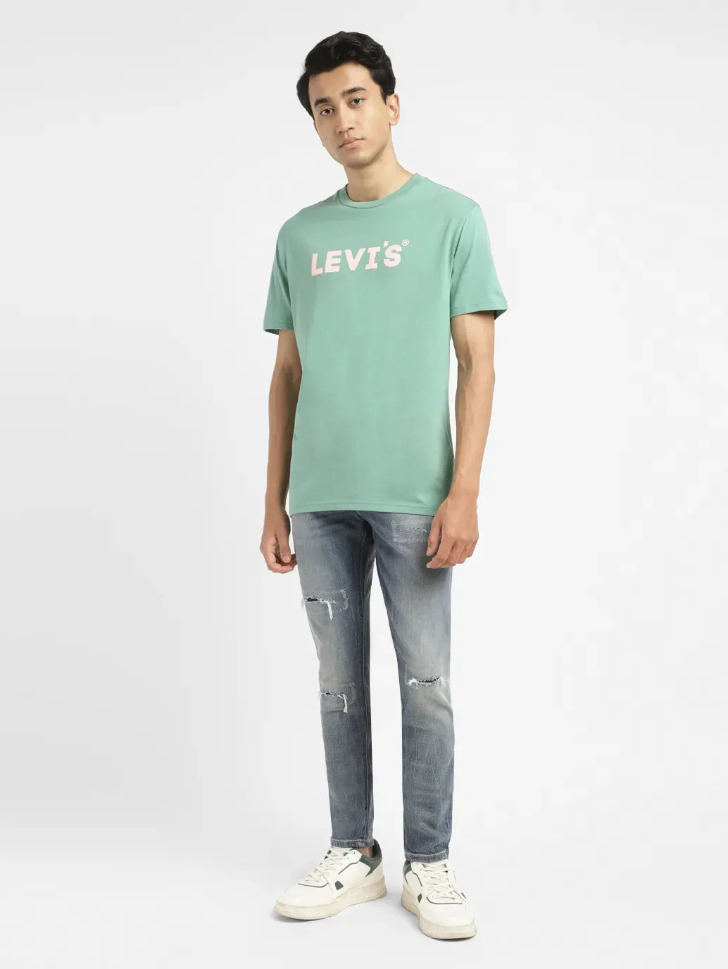 Men's 512 Blue Slim Tapered Fit Mid Rise Jeans
