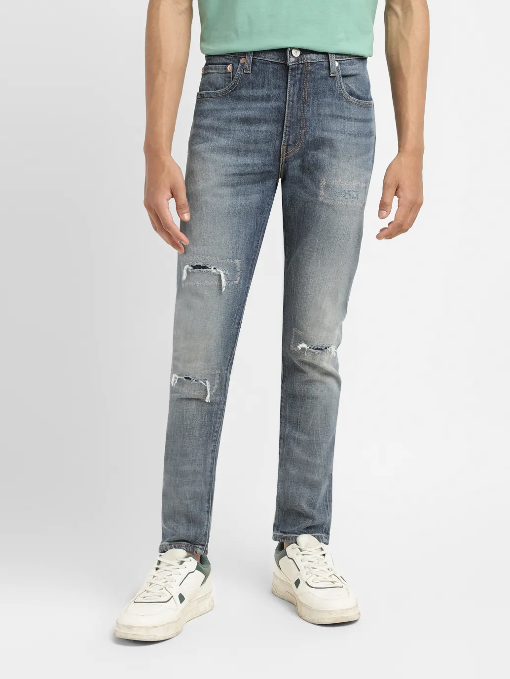 Men's 512 Blue Slim Tapered Fit Mid Rise Jeans - Image 2