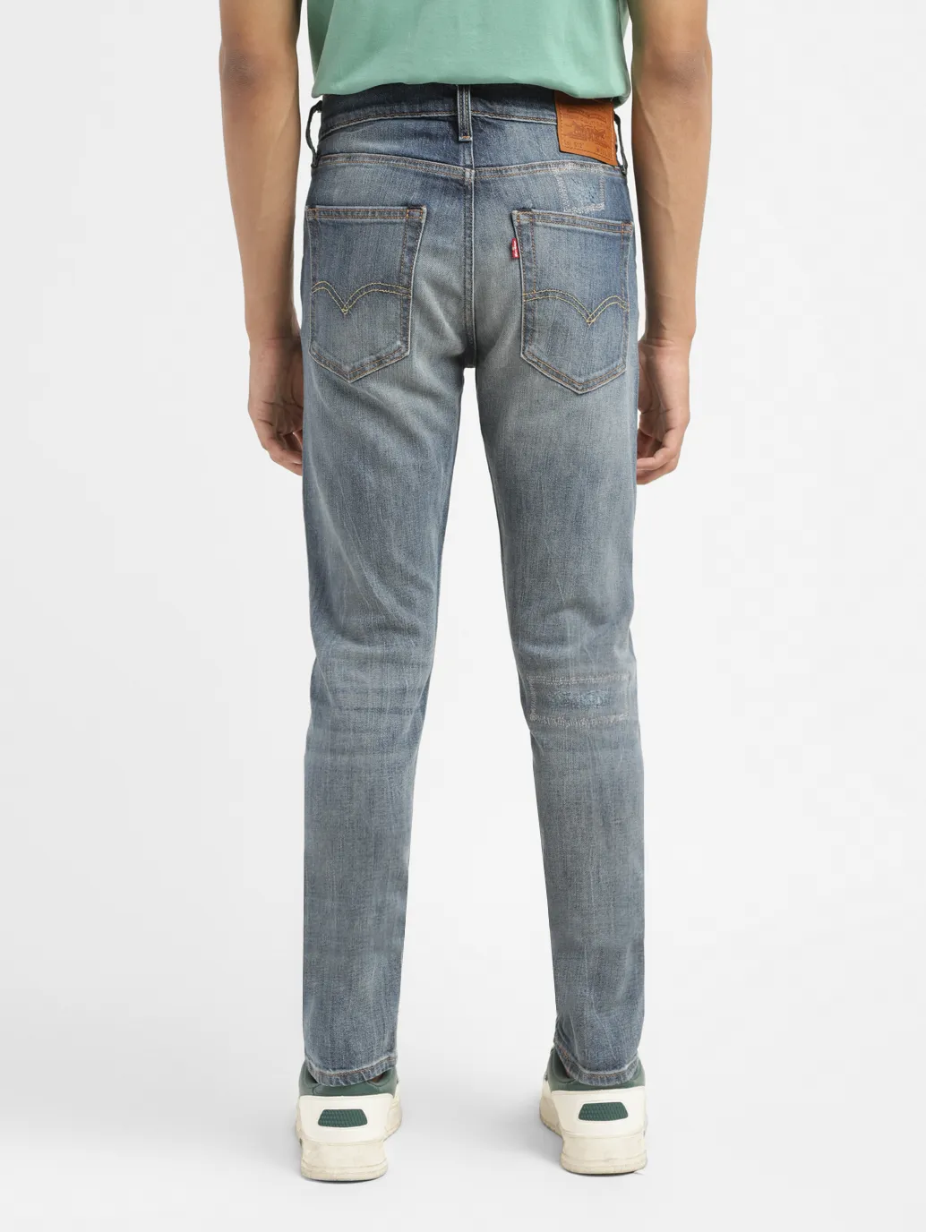 Men's 512 Blue Slim Tapered Fit Mid Rise Jeans - Image 3
