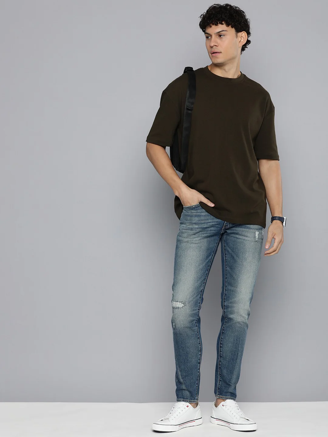 Men's 512 Blue Slim Tapered Fit Mid Rise Jeans