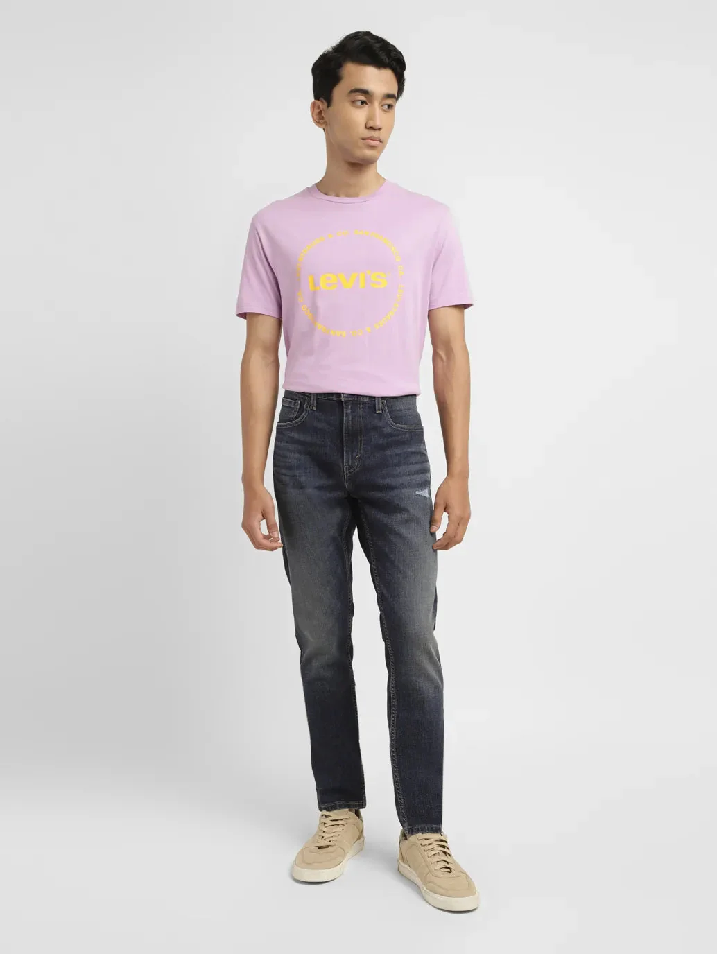 Men's 512 Blue Slim Tapered Fit Mid Rise Jeans