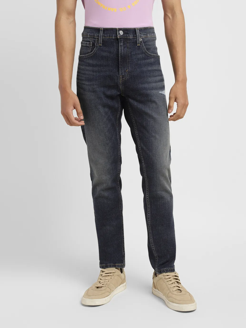 Men's 512 Blue Slim Tapered Fit Mid Rise Jeans - Image 2