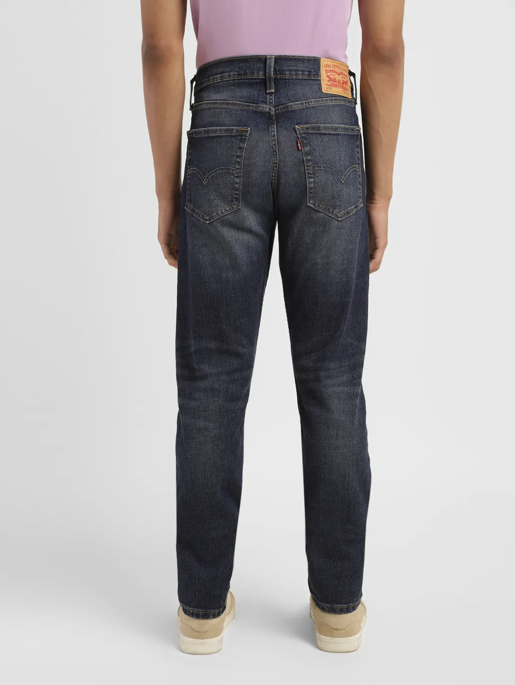 Men's 512 Blue Slim Tapered Fit Mid Rise Jeans - Image 3