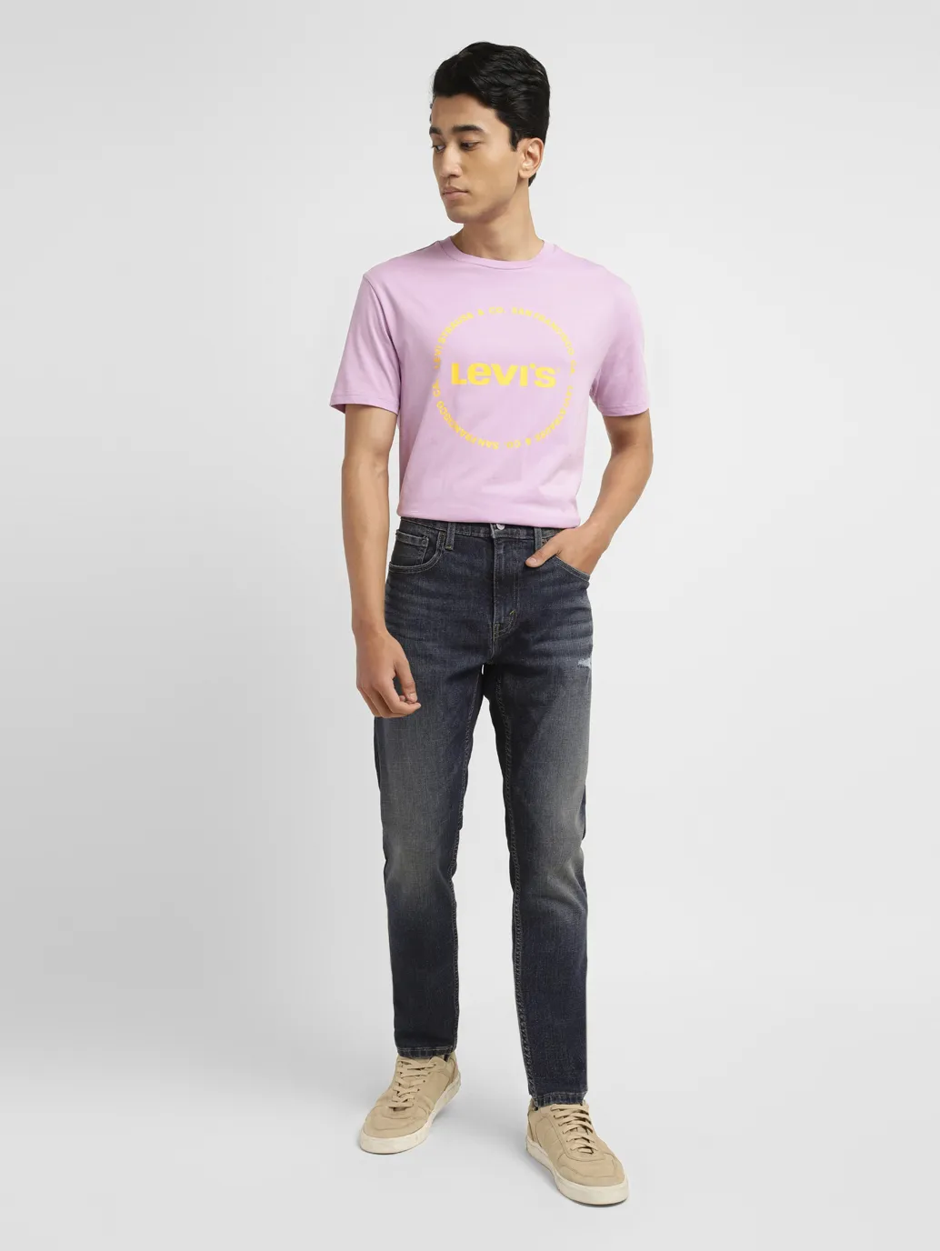 Men's 512 Blue Slim Tapered Fit Mid Rise Jeans - Image 8