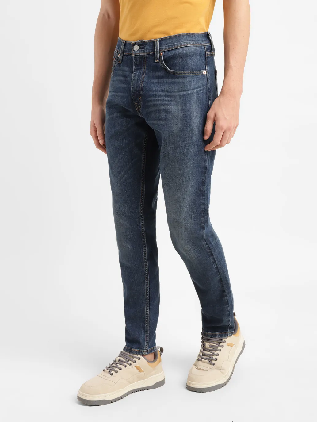 Men's 512 Blue Slim Tapered Fit Mid Rise Jeans - Image 5