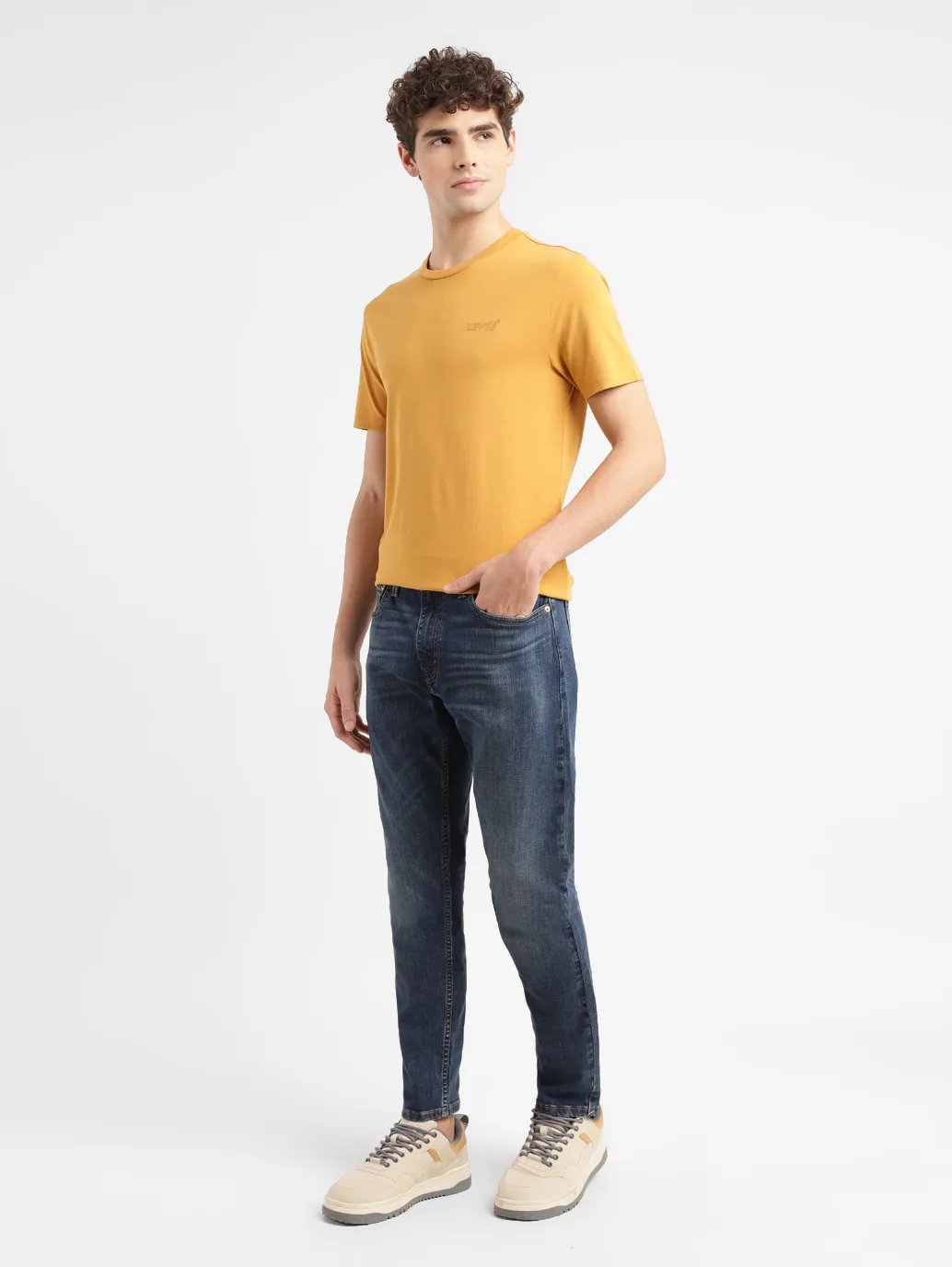 Men's 512 Blue Slim Tapered Fit Mid Rise Jeans - Image 8