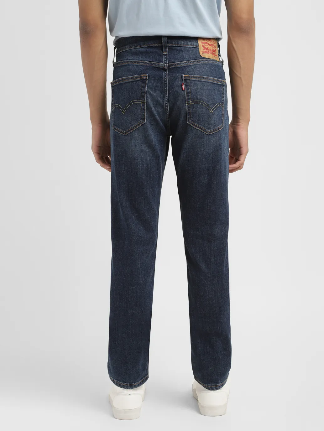 Men's 512 Blue Slim Tapered Fit Mid Rise Jeans - Image 3