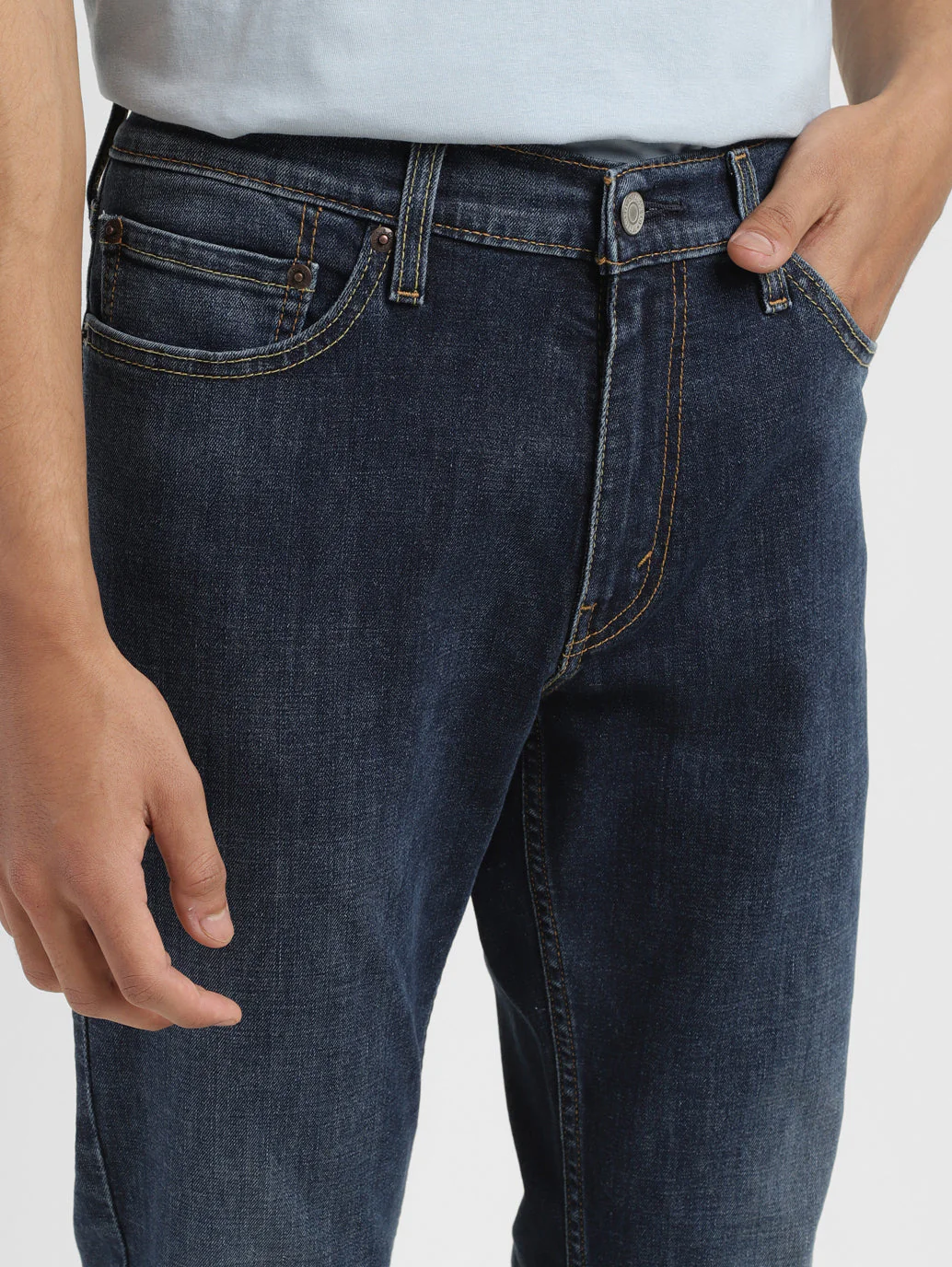 Men's 512 Blue Slim Tapered Fit Mid Rise Jeans - Image 5