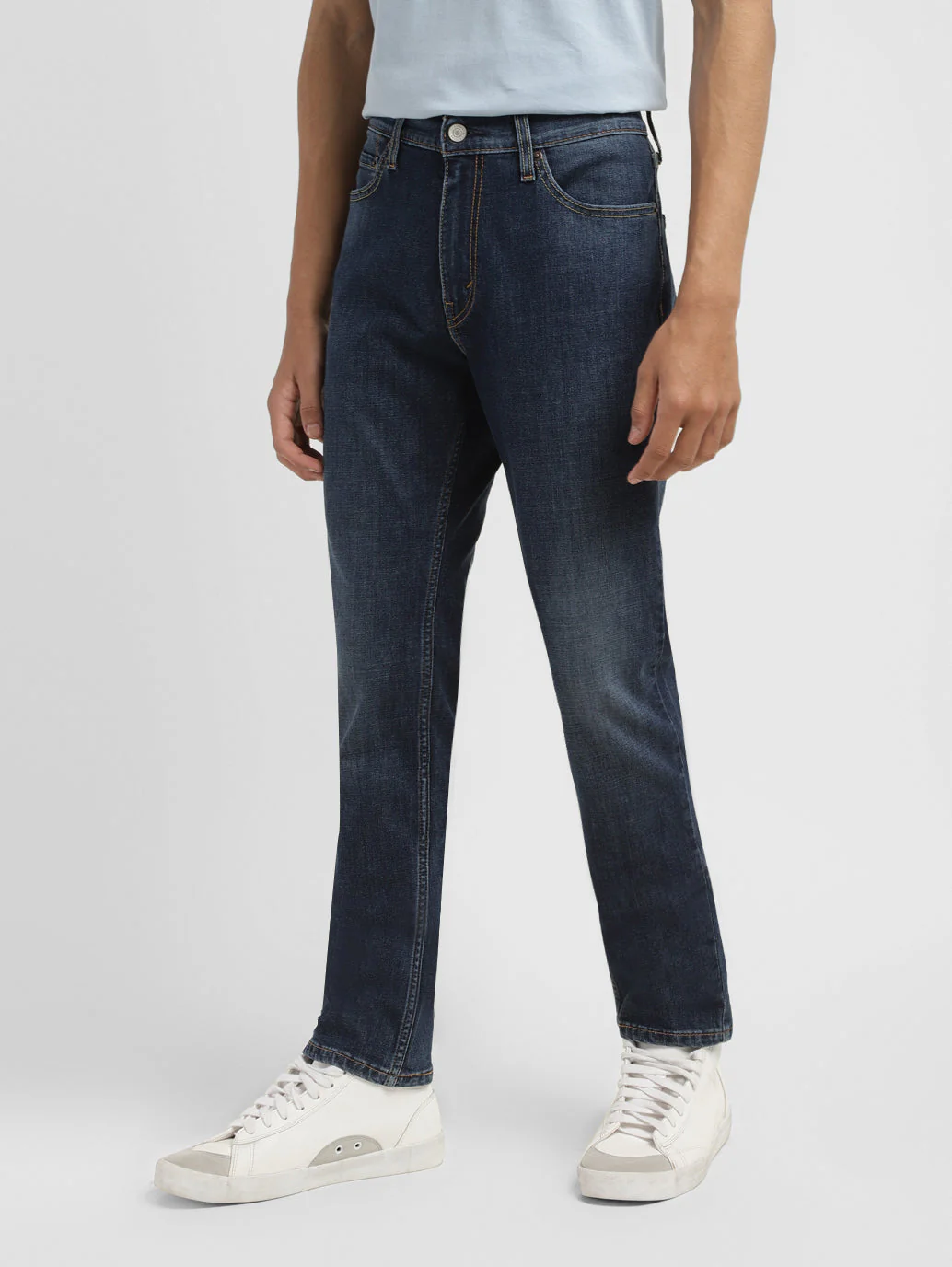 Men's 512 Blue Slim Tapered Fit Mid Rise Jeans - Image 6