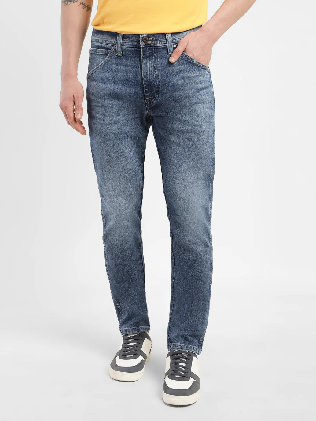 Men's 512 Blue Slim Tapered Fit Mid Rise Jeans