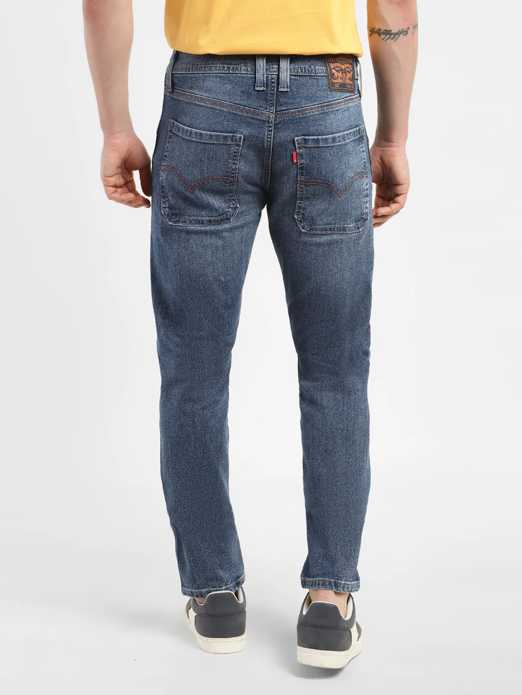 Men's 512 Blue Slim Tapered Fit Mid Rise Jeans - Image 3