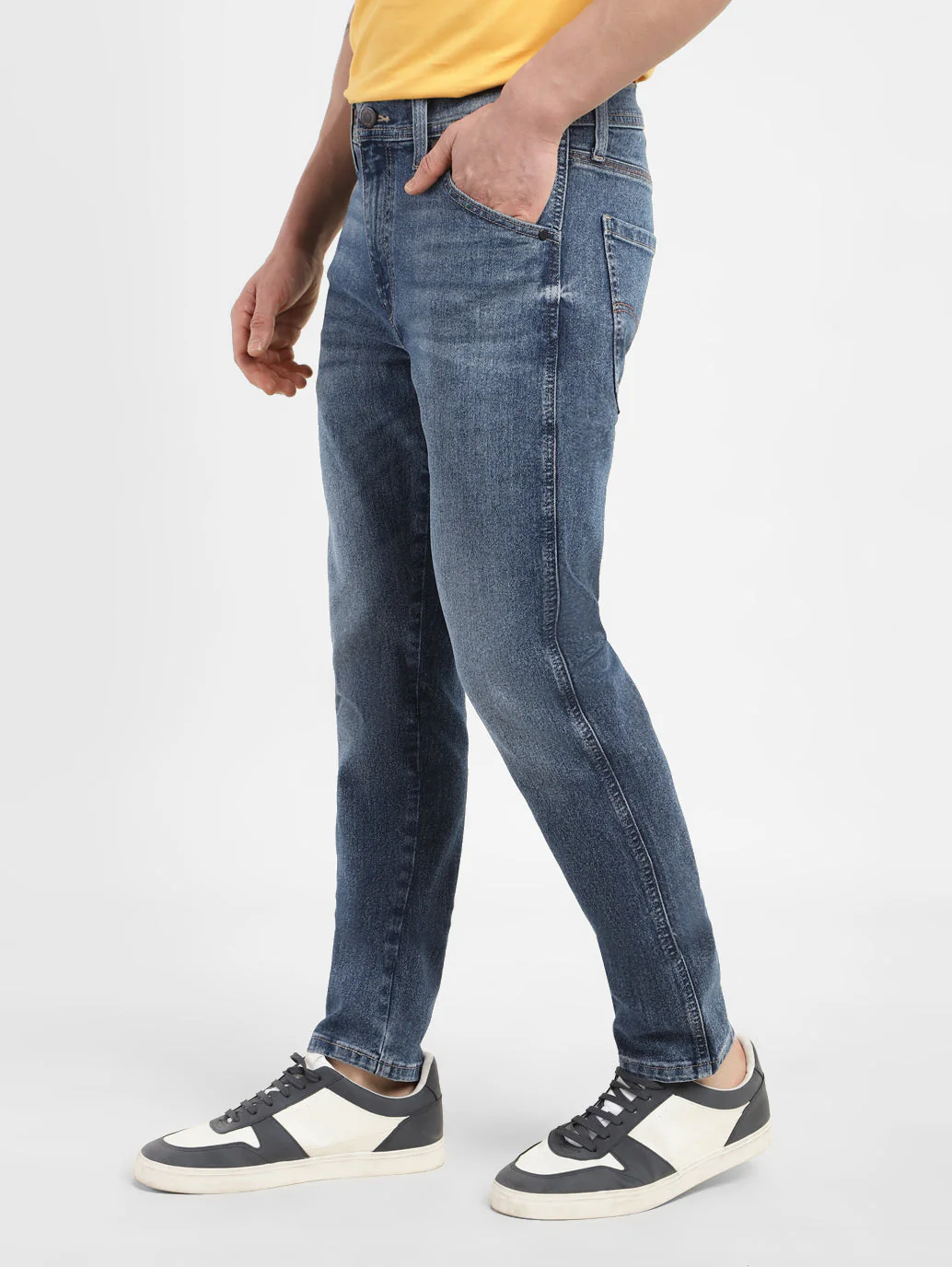 Men's 512 Blue Slim Tapered Fit Mid Rise Jeans - Image 5