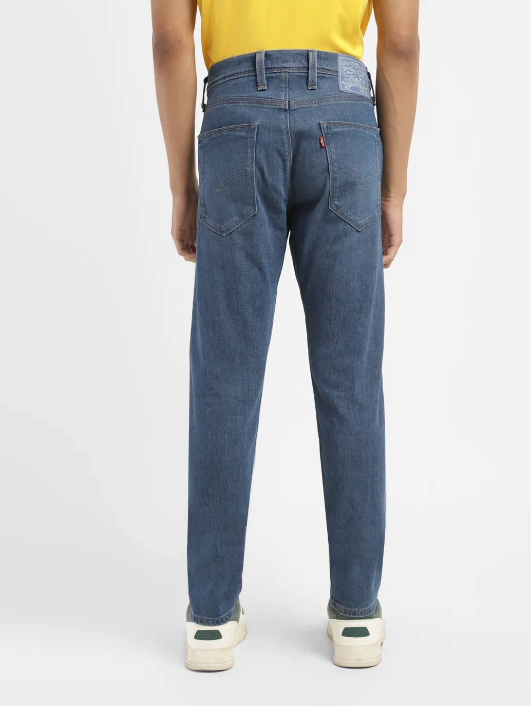 Men's 512 Blue Slim Tapered Fit Mid Rise Jeans - Image 3