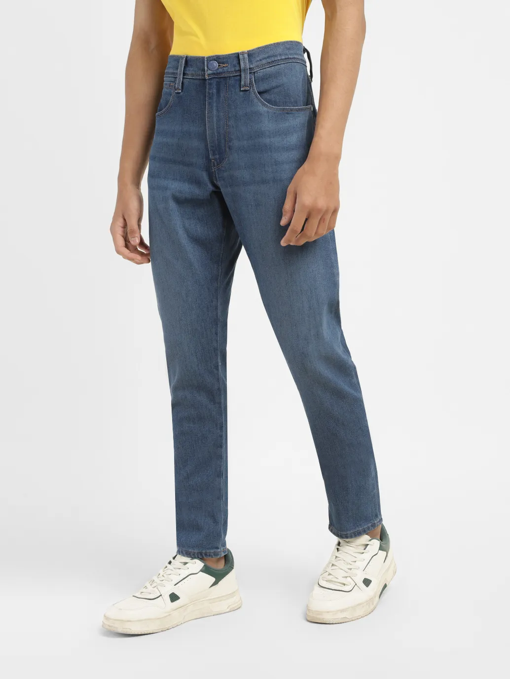 Men's 512 Blue Slim Tapered Fit Mid Rise Jeans - Image 5