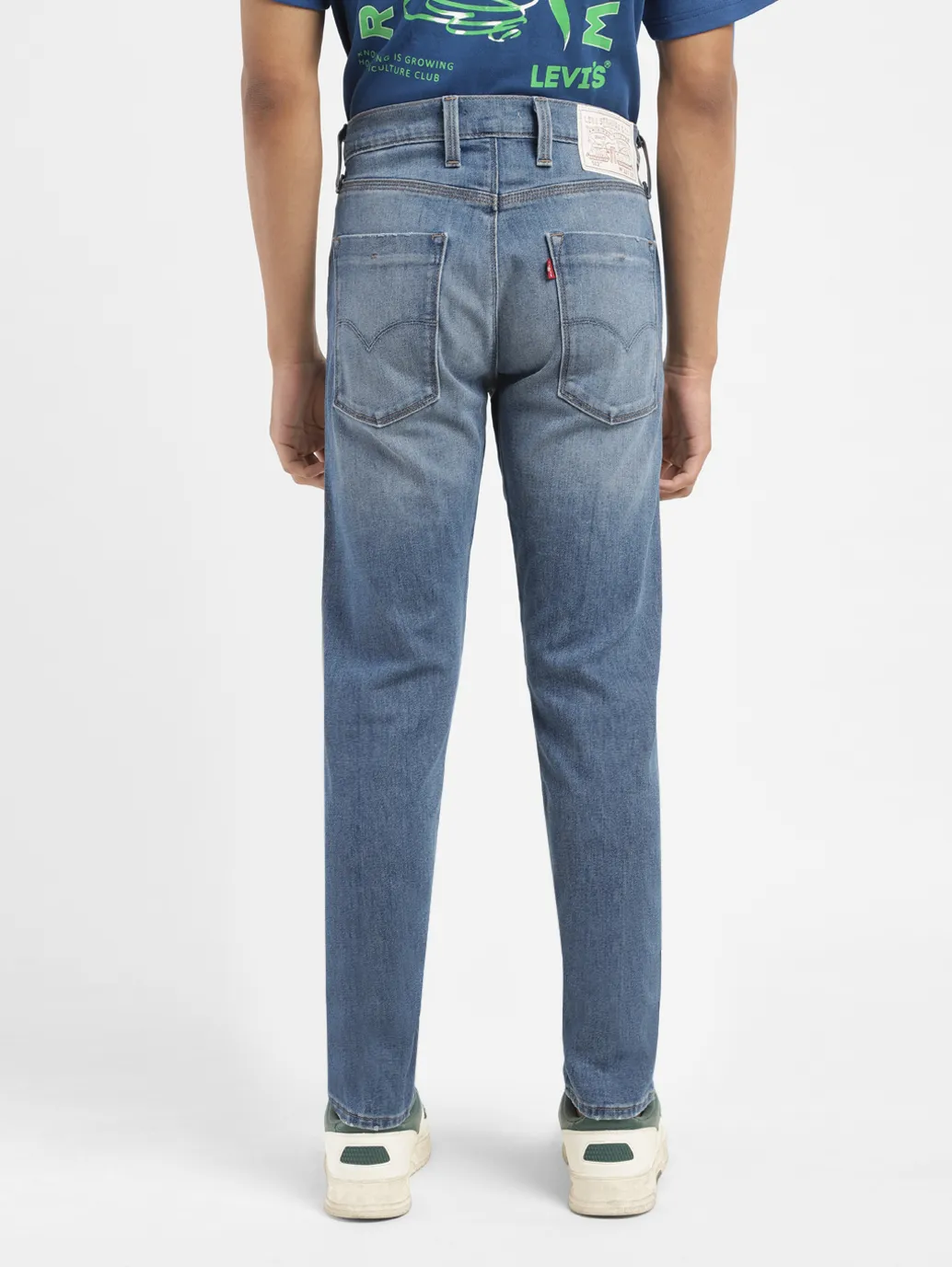 Men's 512 Blue Slim Tapered Fit Mid Rise Jeans - Image 3