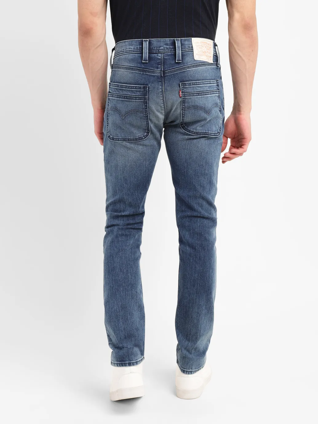 Men's 512 Indigo Slim Tapered Fit Mid Rise Jeans - Image 3
