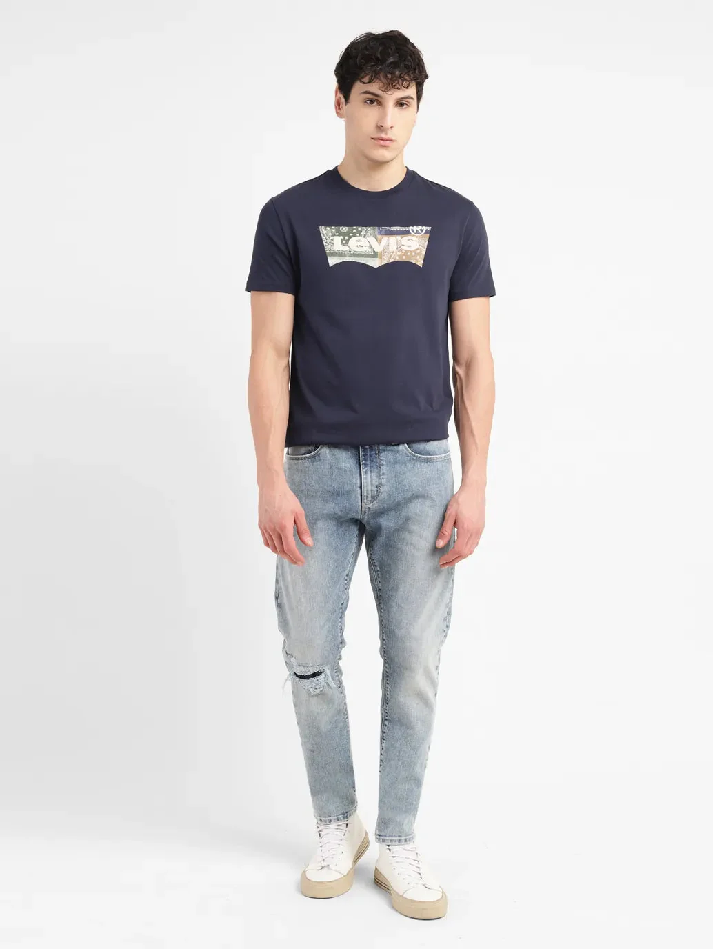 Men's 512 Blue Slim Tapered Fit Mid Rise Jeans