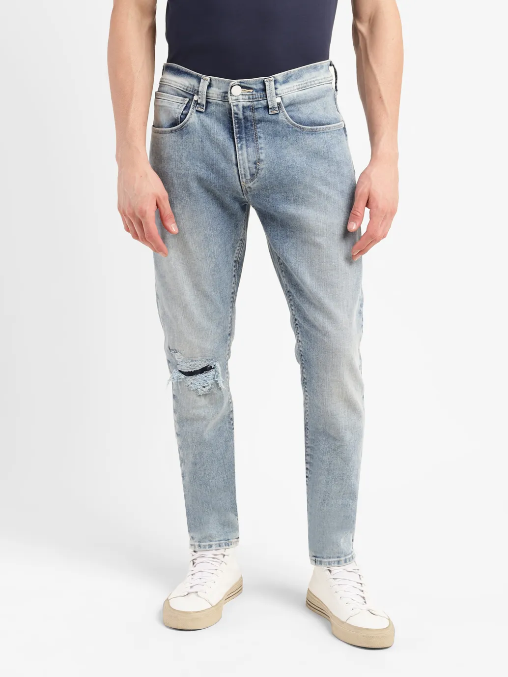 Men's 512 Blue Slim Tapered Fit Mid Rise Jeans - Image 2