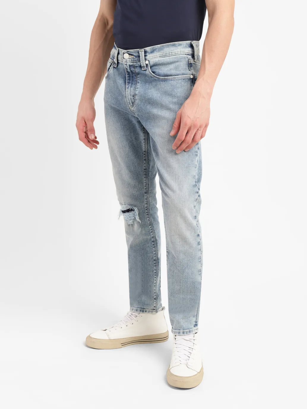 Men's 512 Blue Slim Tapered Fit Mid Rise Jeans - Image 5