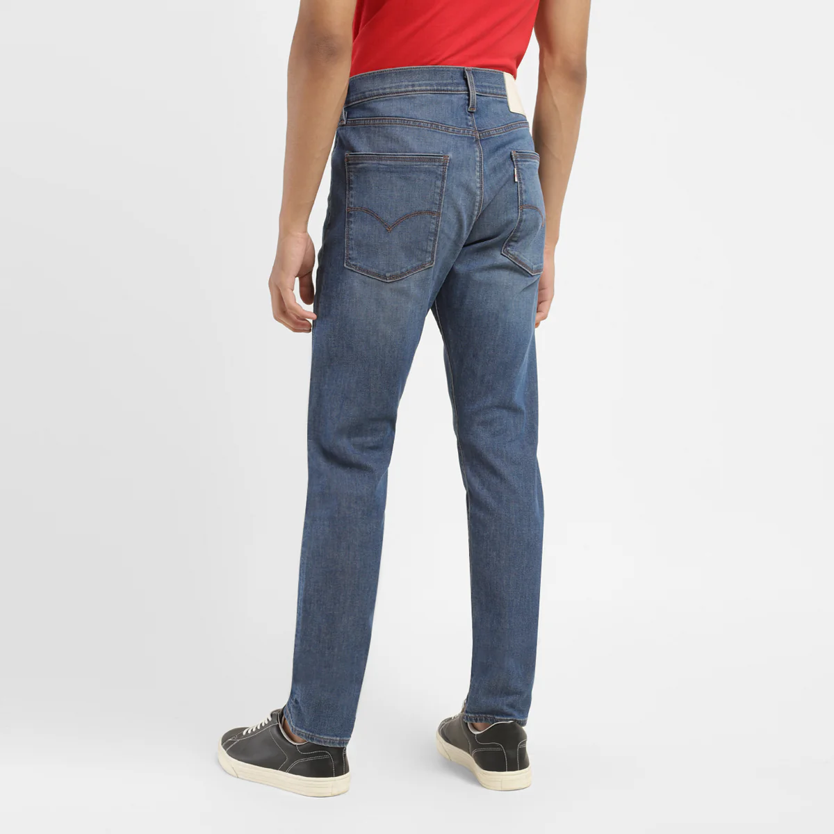 Men's Redloop 512 Blue Slim Tapered Fit Mid Rise Jeans - Image 3
