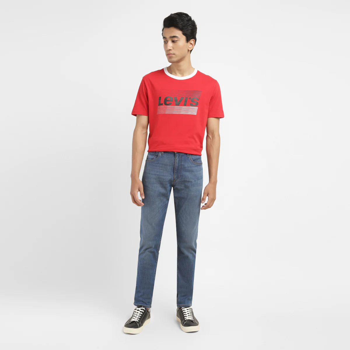 Men's Redloop 512 Blue Slim Tapered Fit Mid Rise Jeans - Image 8