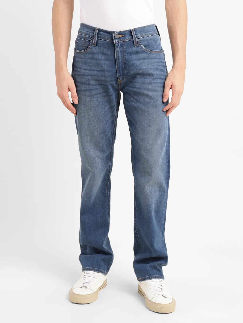 Men's Redloop 512 Blue Slim Tapered Fit Mid Rise Jeans - Image 2