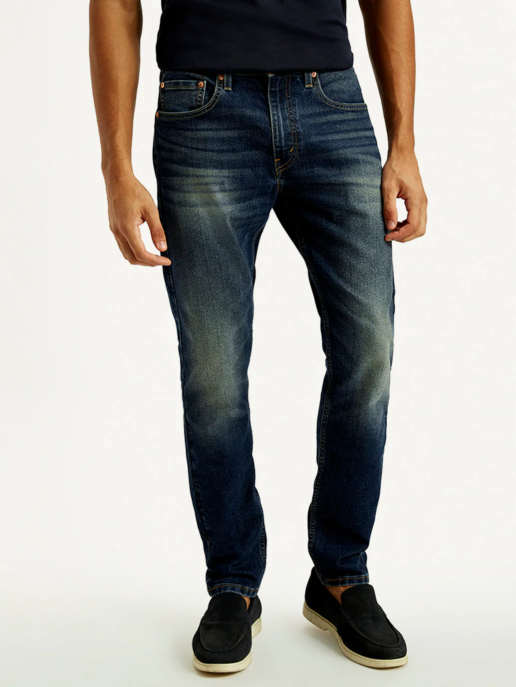 Men's Tinted 512 Med Indigo Slim Tapered Fit Mid Rise Jeans - Image 2
