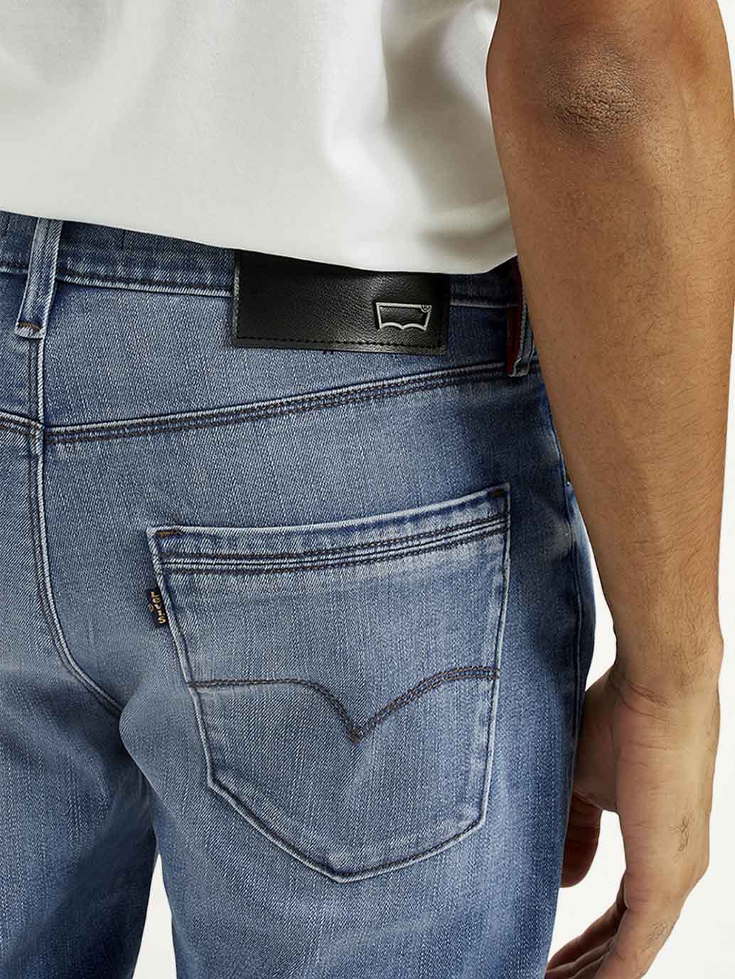 Men's Redloop 512 Indigo Slim Tapered Fit Mid Rise Jeans - Image 5