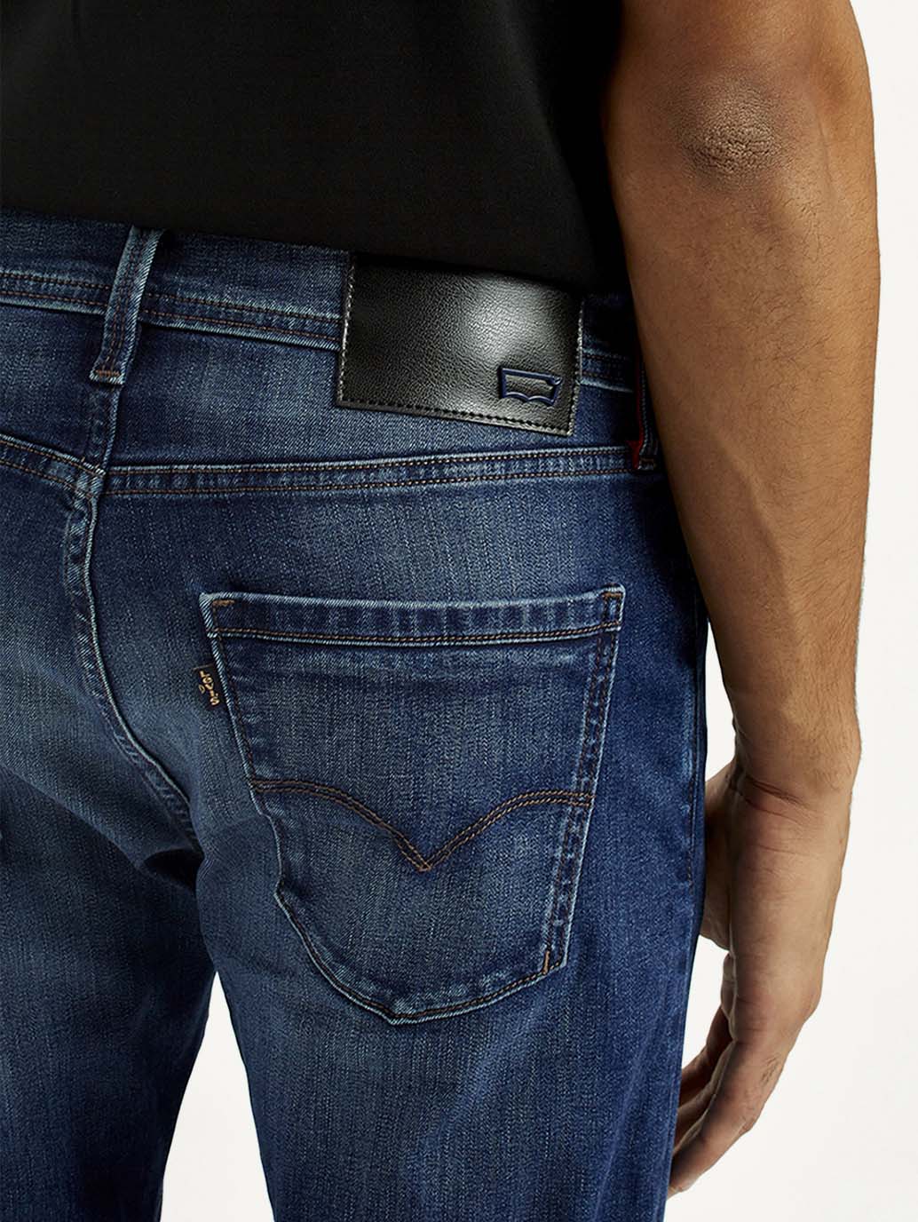 Men's Redloop 512 Indigo Slim Tapered Fit Mid Rise Jeans - Image 6