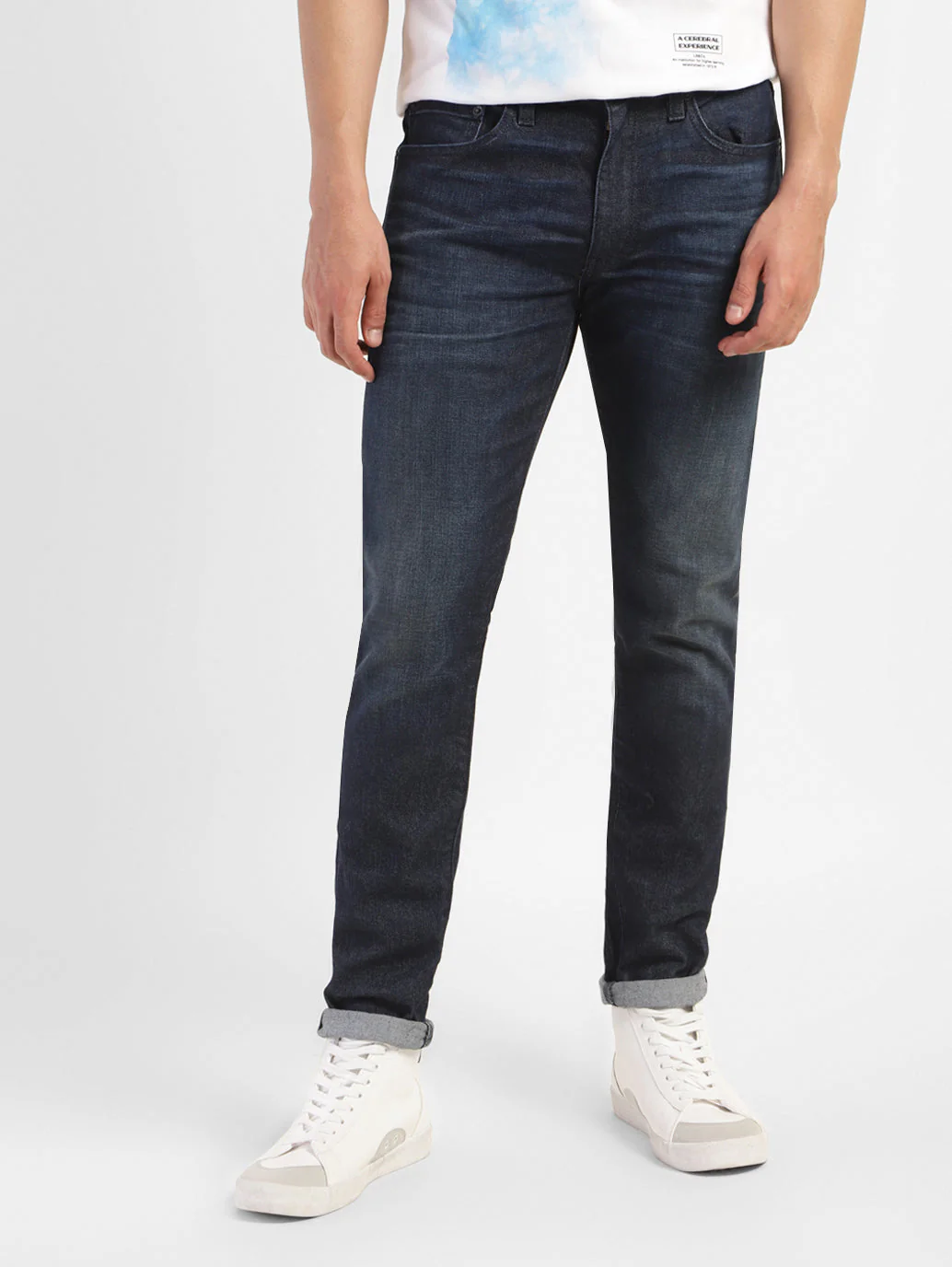 Men's 512 Blue Slim Tapered Fit Mid Rise Jeans - Image 2