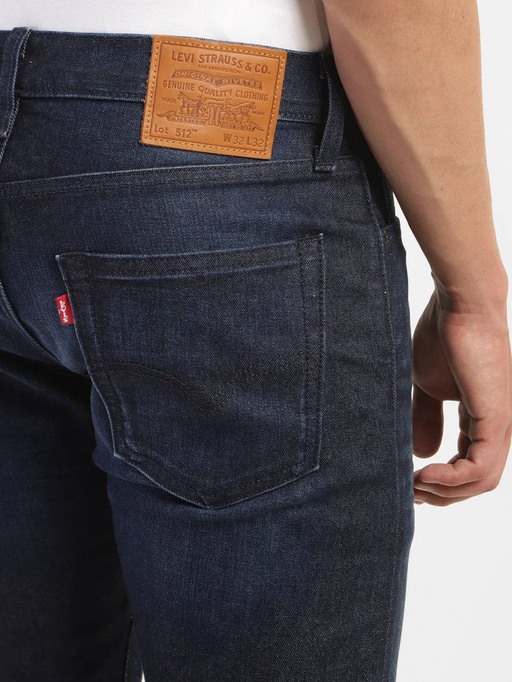 Men's 512 Blue Slim Tapered Fit Mid Rise Jeans - Image 8