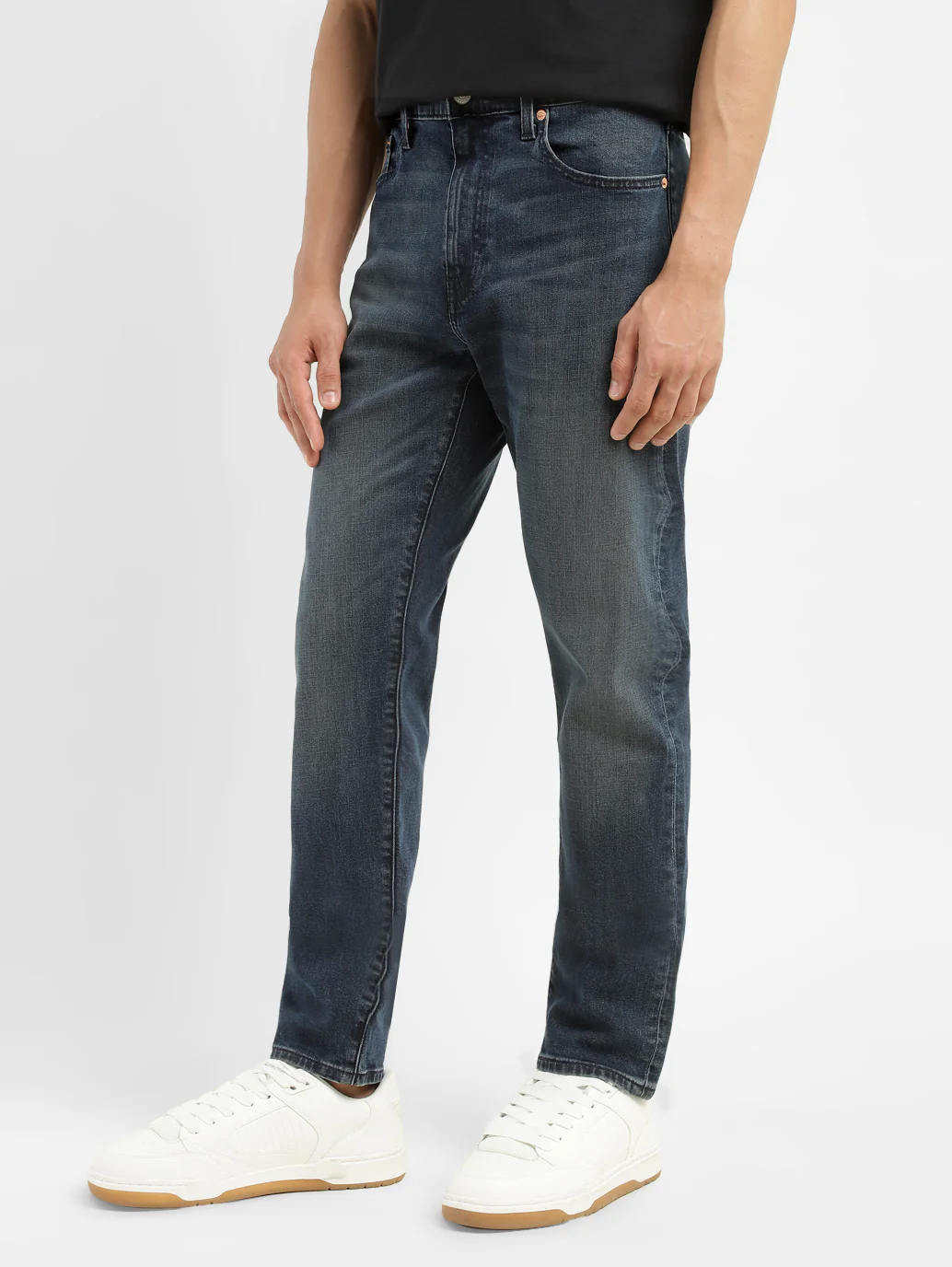 Men's 512 Blue Slim Tapered Fit Mid Rise Jeans - Image 5