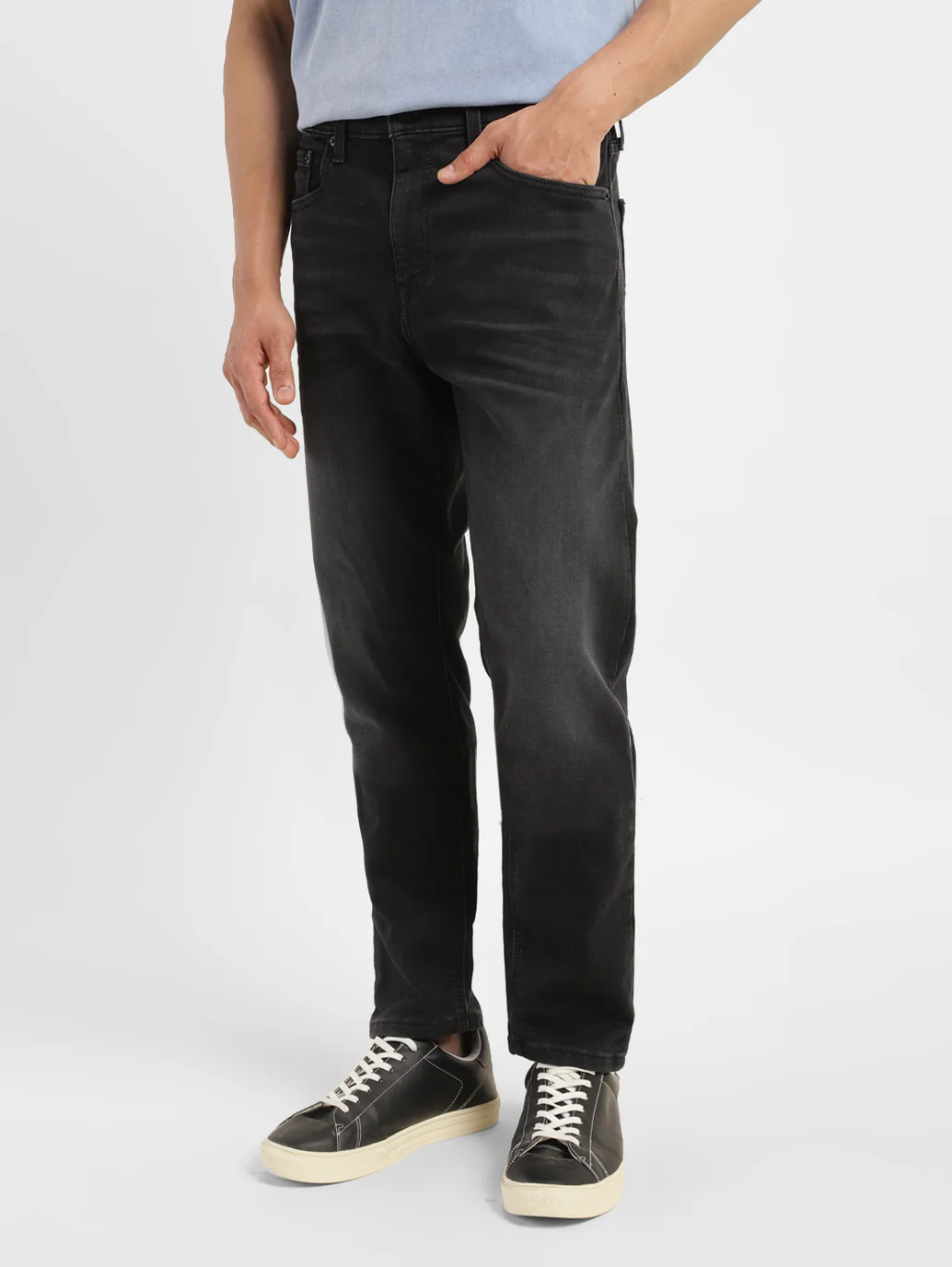 Men's 512 Black Slim Tapered Fit Mid Rise Jeans - Image 3