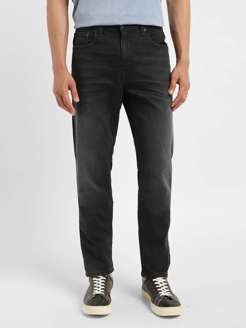 Men's 512 Black Slim Tapered Fit Mid Rise Jeans - Image 8