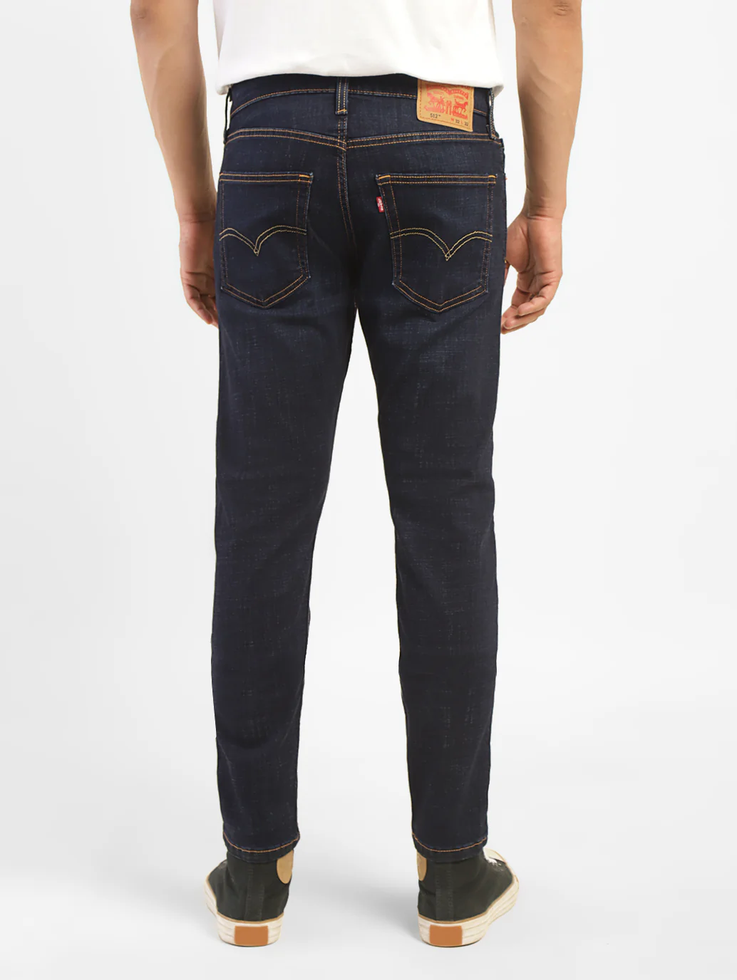 Men's 512 Blue Slim Tapered Fit Mid Rise Jeans - Image 3